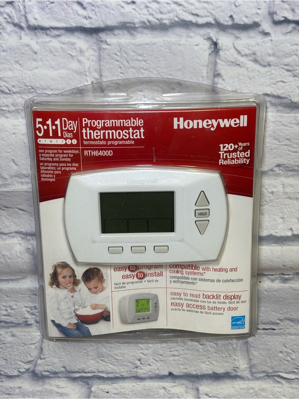 Honeywell RTH6400D 5-1-1 Day Programmable Thermostat - NEW/ Open Box
